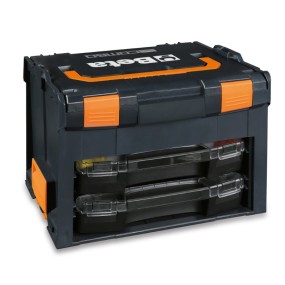 ​COMBO ABS tool case with 2 portable tote trays - Beta C99V3/2C