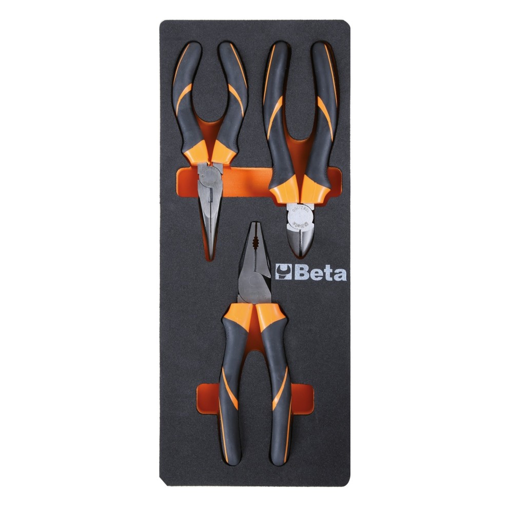 Soft foam tray with pliers and nippers - Beta M134