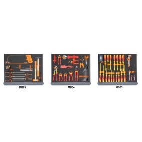 Zestaw 96 narzędzi dla elektrotechników w miękkich wkładach profilowanych - Beta 5935ET/1MB