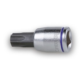 Socket drivers for Torx® head screws, coloured, 1/4" female drive, chrome-plated - burnished inserts - Beta 900MC/TX