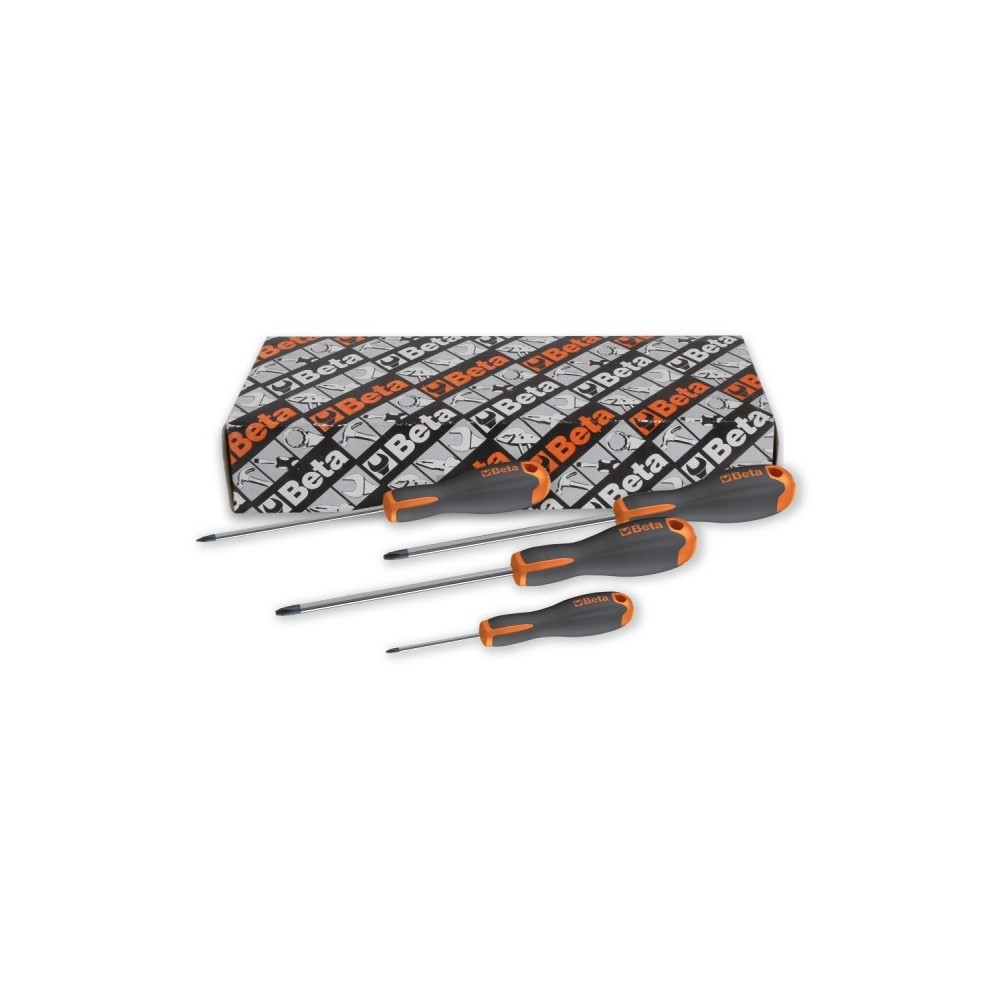 Set of 4 Evox screwdrivers for cross head Phillips® screws - Beta 1202E/S4