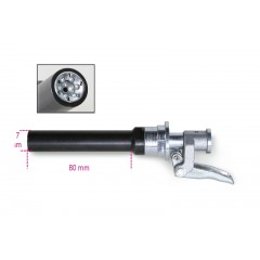 High-pressure, self-locking 6-pin grease nozzle, long version - Beta 1750TLA