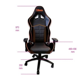 Cadeira de escritório com braços, ergonómica - Beta 9563U