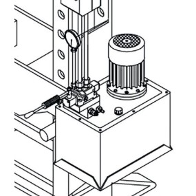 Motorized electro-hydraulic press with moving piston - Beta Utensili 3027 100