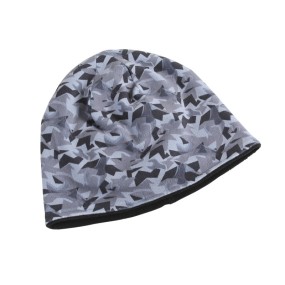 bonnet d'hiver polaire, 100 % polyester, réversible, noir/camouflage - Beta