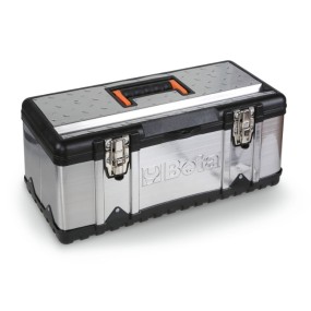 Tool box, made of stainless steel and plastic, removable tote-tray - Beta CP17