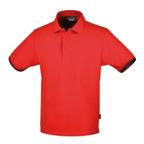 Three-button polo shirt, 100% cotton, 200 g/m2, red - Beta 7547R