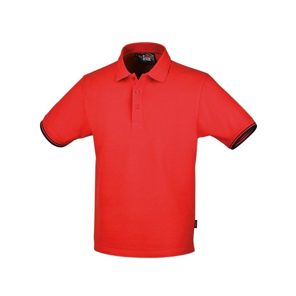 Koszulka polo, 100% bawełny, 200 g/m2, czerwona - Beta 7547R