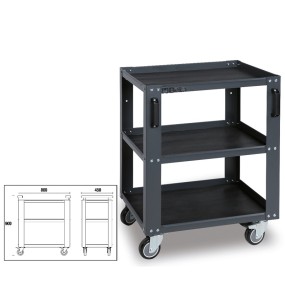 3-tier tool trolley, for workshop equipment combination C45PRO - Beta C45PRO T3