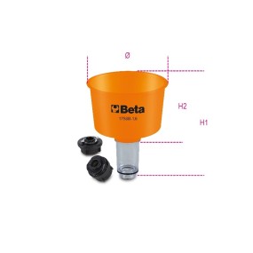 Non-return funnel, 1600 ml, with quick couplings - Beta 1758B-1,6