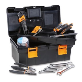 Assortment of 28 tools for bike maintenance and E-bikes, in plastic box - Beta