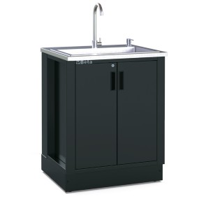 Módulo fixo com lavatório, para combinar com mobiliário de oficina RSC50 - Beta