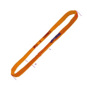 Élingue ronde, 10 t, orange, en polyester haute ténacité (PES) - Beta 8179A