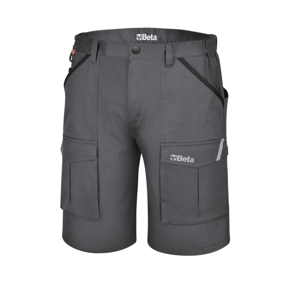 Arbeits-Bermuda-shorts aus 100 % Baumwolle, grau - Beta 7931MG