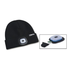 Winter cap with LED light, rechargeable - Beta 7980L