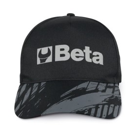 Curved visor cap, black -...