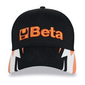 Cappellino Beta trucker nero con visiera curva - BETACollection 9525TR