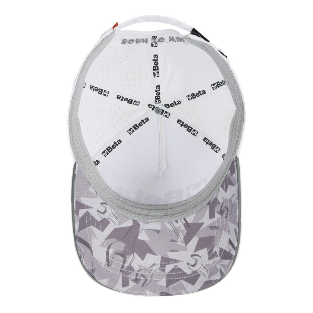 Cappellino Beta da baseball bianco con visiera curva - Beta 9525WB